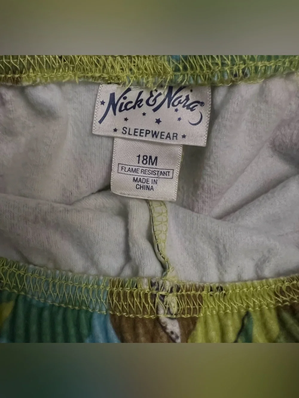 Nick & Nora 2 Piece Flannel Pirate Nautical Theme Pajama Set Size 18M
